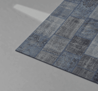 PATCHWORK BLÅ