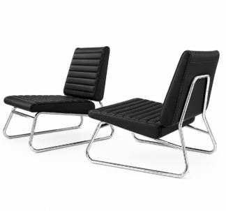 CLUB CHAIR SVART